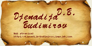 Đenadija Budimirov vizit kartica